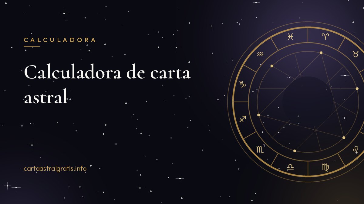 Rueda zodiacal dorada sobre cielo estrellado que ilustra una calculadora de carta astral online